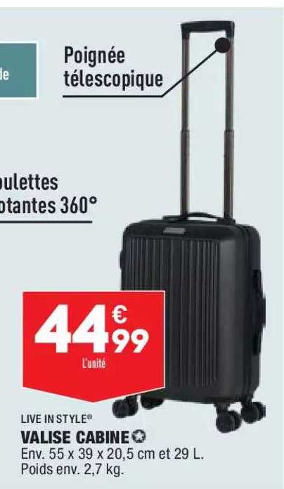 live in style valise cabine
