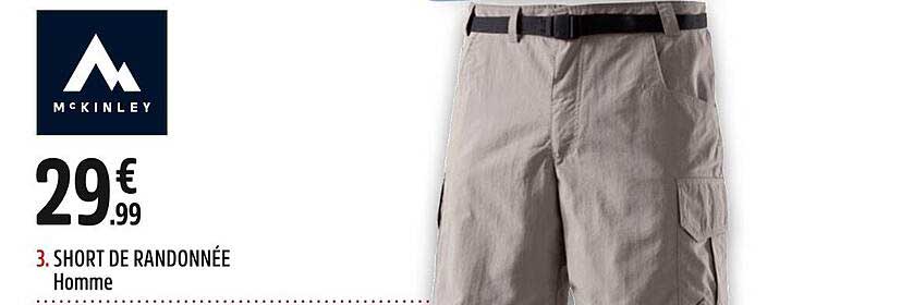 mckinley short de randonnée homme
