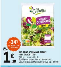 Mélange Gourmand Maxi "les Crudettes" -34% De Réduction Immédiate