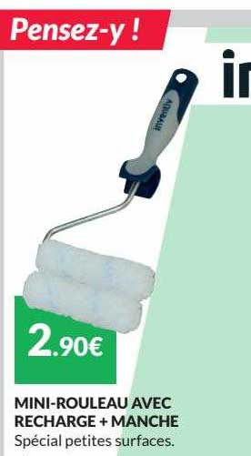 mini-rouleau avec recharge + manche inventiv