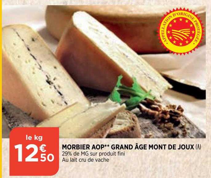 morbier aop grand âge mont de joux