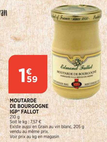 moutarde de bourgogne igp fallot