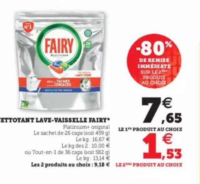 nettoyant lave-vaisselle fairy*