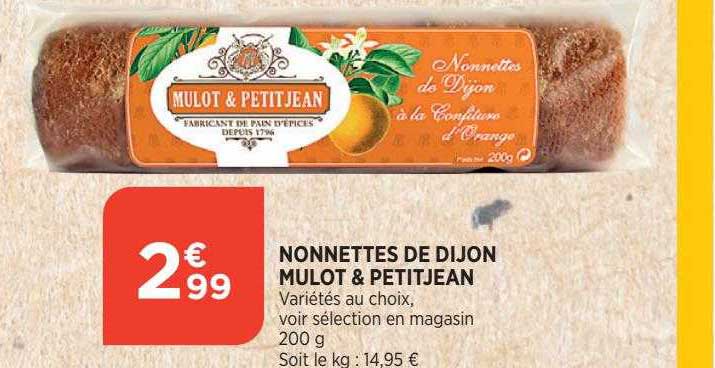 nonnettes de dijon mulot & petitjean
