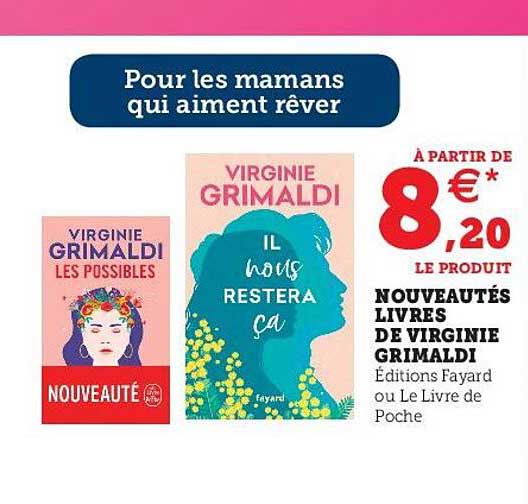 nouveautés livres de virginie grimaldi