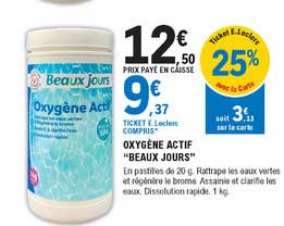 oxygène actif "beaux jours"