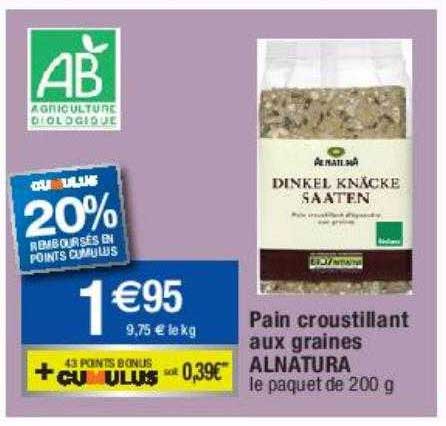 Pain Croustillant Aux Graines Alnatura
