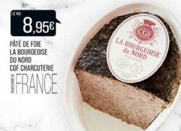 pâté de foie la bourgeoise du nord cgf charcuterie