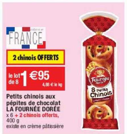petits chinois aux pépites de chocolat la fournée dorée