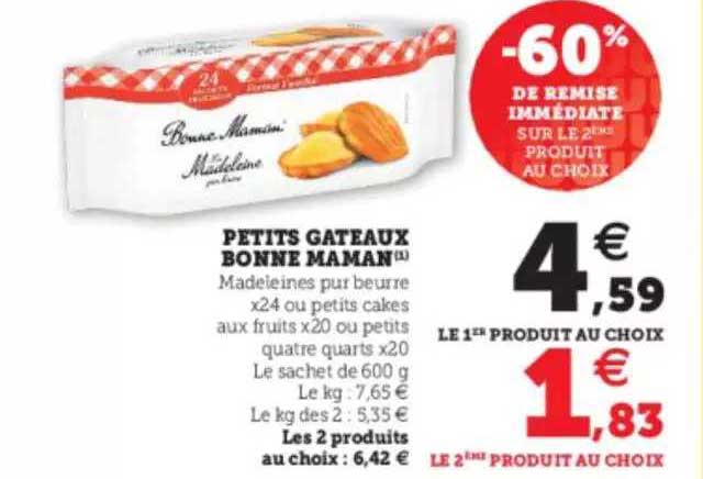 petits gâteaux bonne maman