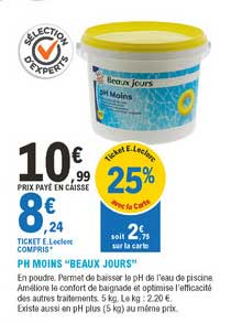 ph moins "beaux jours"