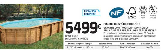 piscine bois "émeraude"