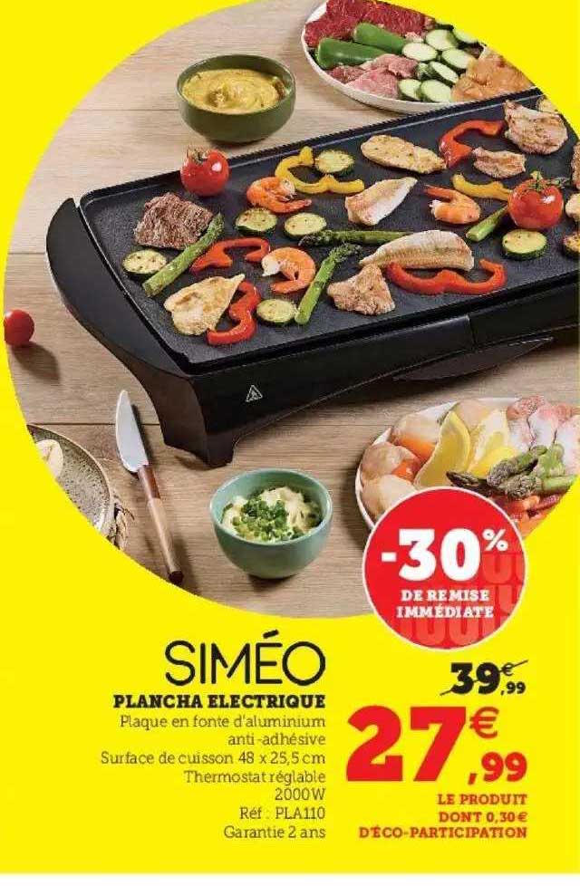 Plancha électrique Siméo
