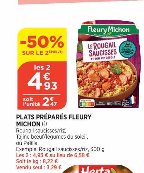 plats préparés fleury michon