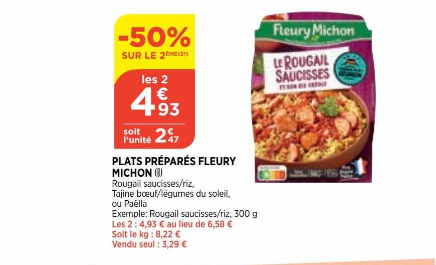 plats préparés fleury michon