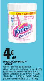 Poudre Détachante "vanish"