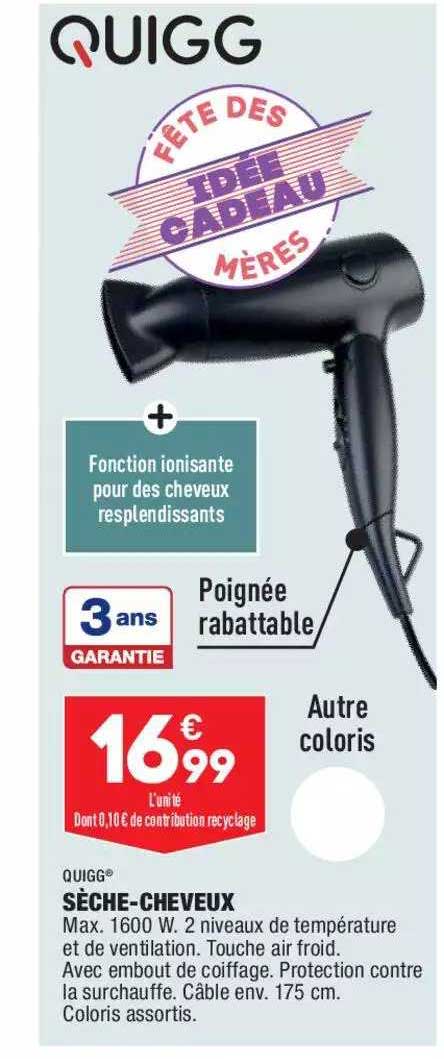 quigg sèche-cheveux