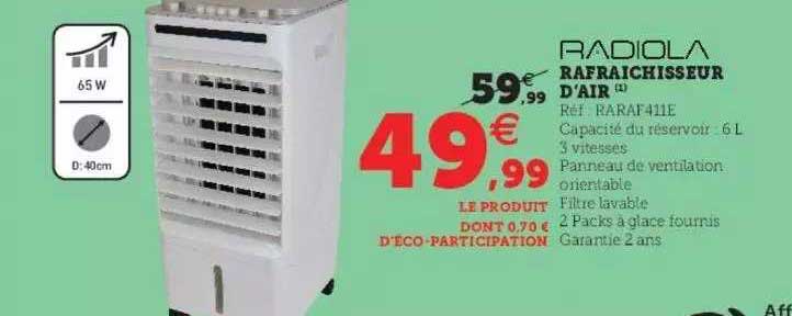 radiola rafraîchisseur d'air