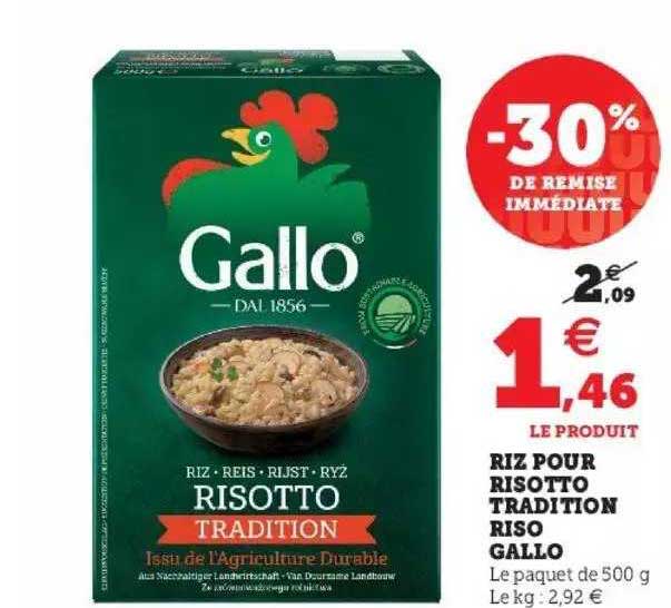 riz pour risotto tradition riso gallo