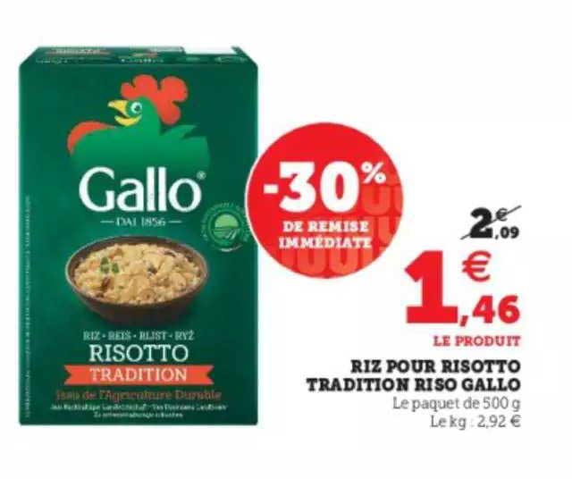riz pour risotto tradition riso gallo