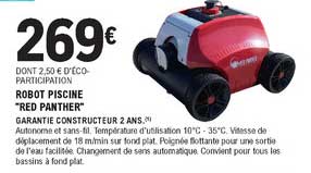 robot piscine "red panther"