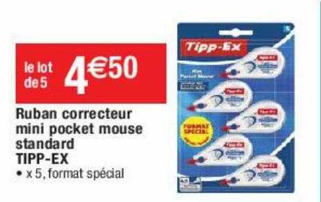 ruban correcteur mini pocket mouse standard tipp-ex