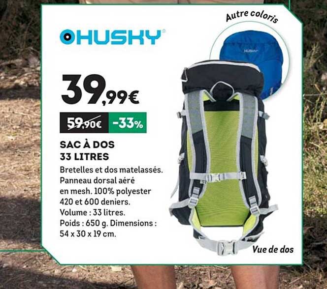 Sac à Dos 33 Litres
