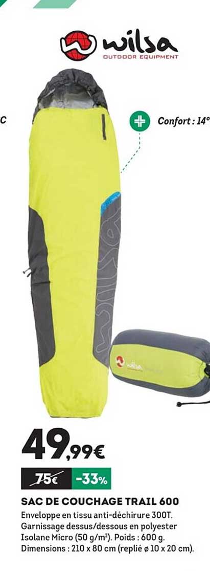 sac de couchage trail 600