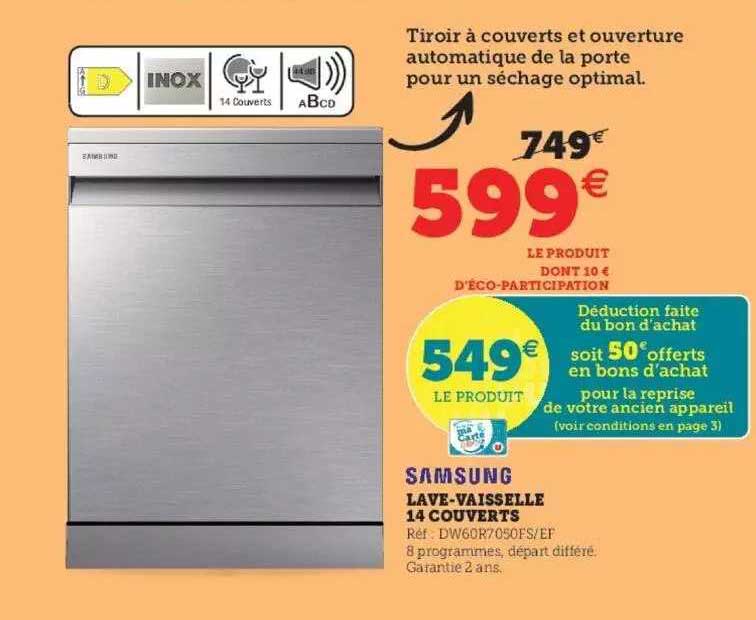 samsung lave-vaisselle 14 couverts