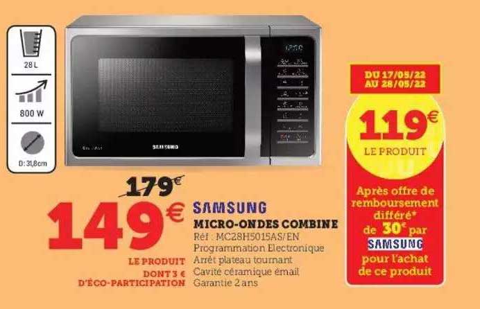 samsung micro-ondes combiné