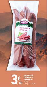 saucisse à croquer "kramea"