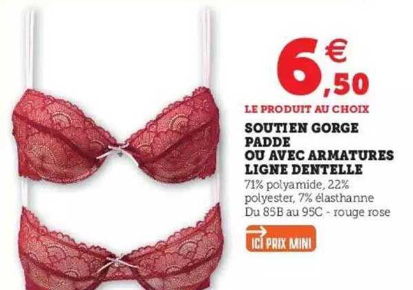 soutien gorge padde ou avec armatures ligne dentelle