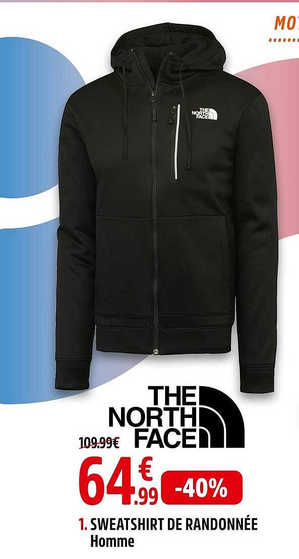 sweatshirt de randonnée homme the north face