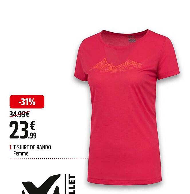 t-shirt de rando femme