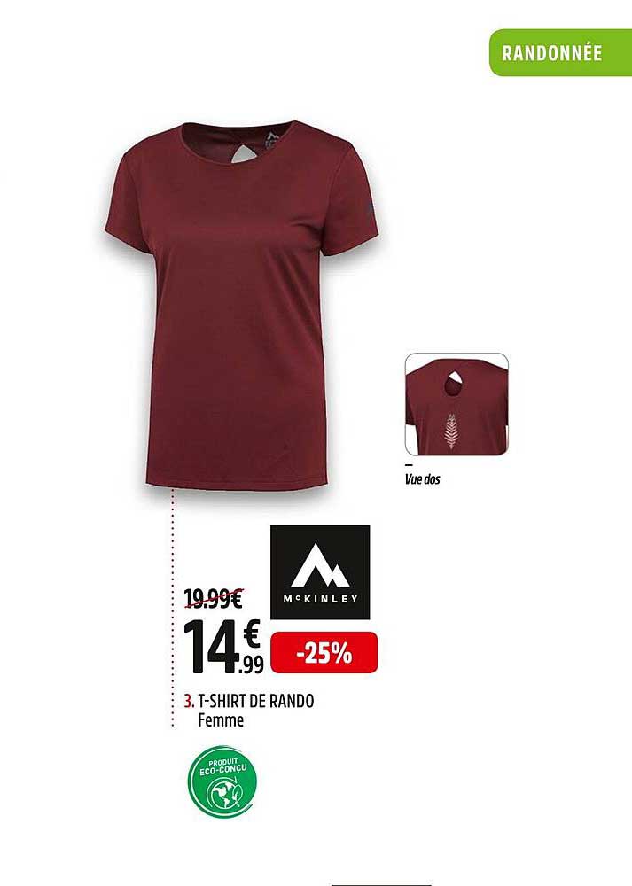 t-shirt de rando femme