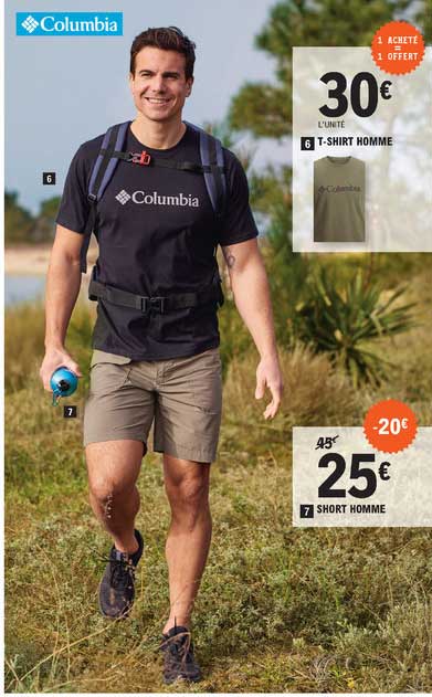 T-shirt Homme Short Homme Columbia