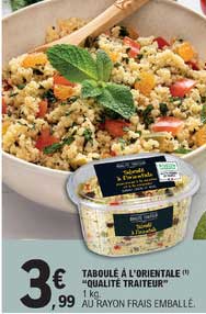 Taboulé à L'orientale "qualité Traiteur"