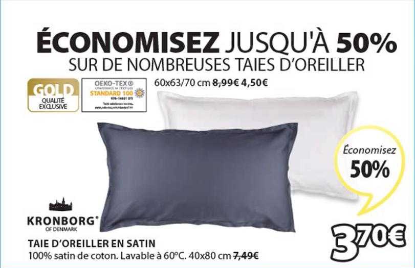 Taie D'oreiller En Satin Kronborg