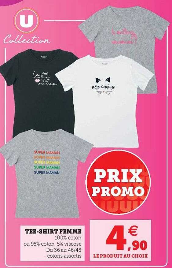 tee-shirt femme u collection