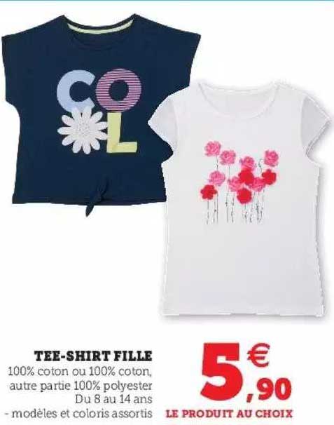 tee-shirt fille