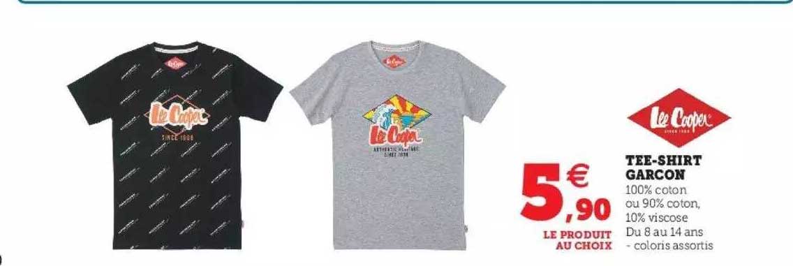 tee-shirt garçon lee cooper