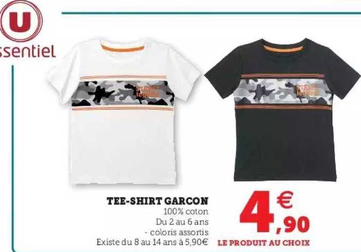 tee-shirt garçon u essentiel
