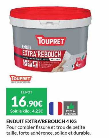 Toupret Enduit Extra'rebouch 4kg