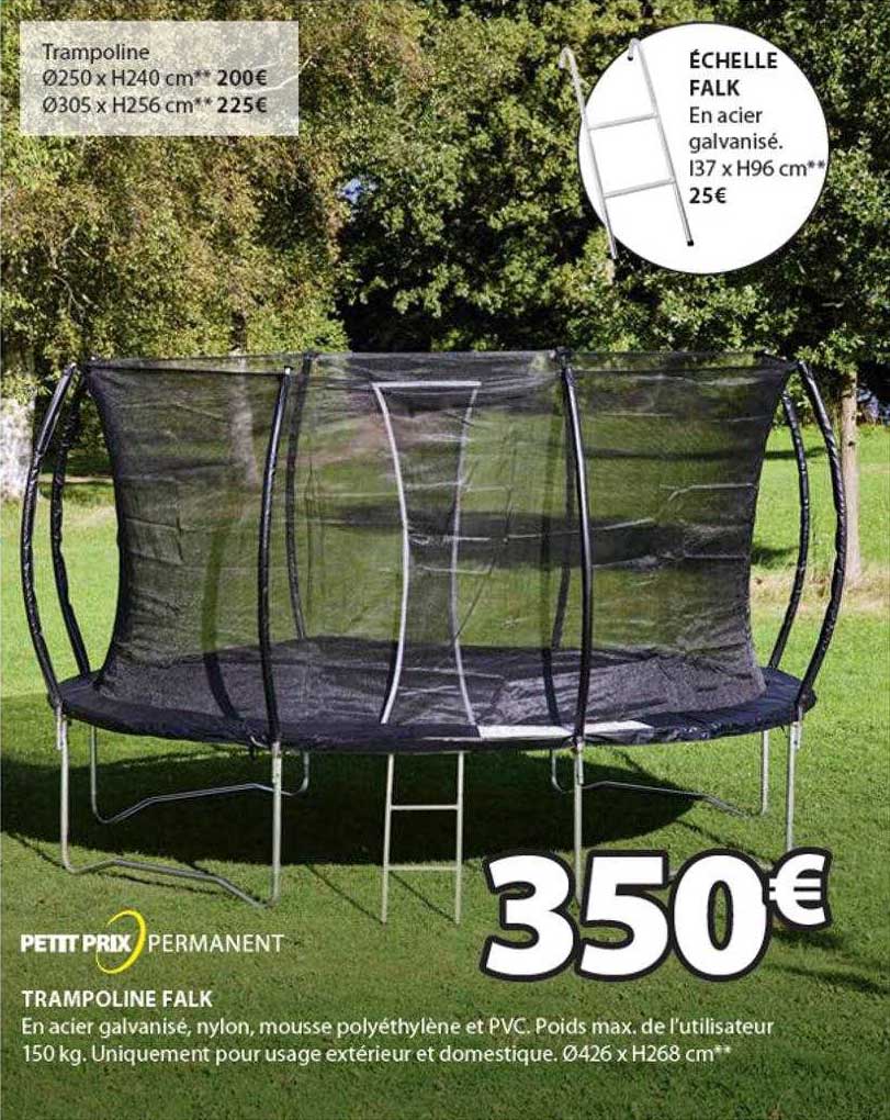 trampoline falk, échelle falk