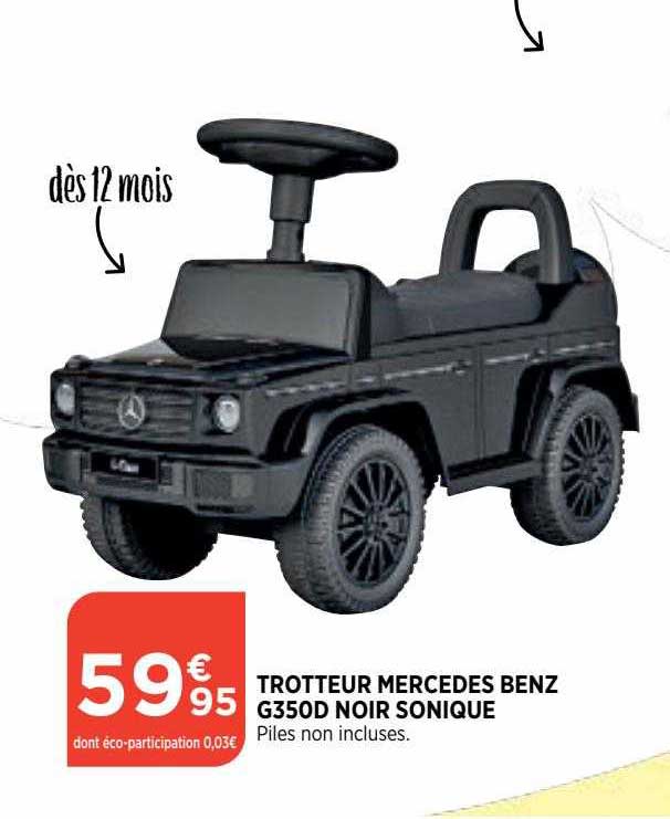 trotteur mercedes benz g350d noir sonique