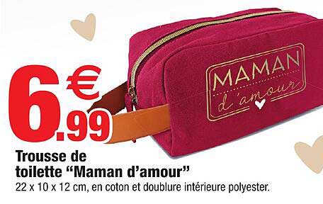 trousse de toilette "maman d'amour"