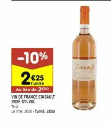 Vin De France Cinsault Rosé