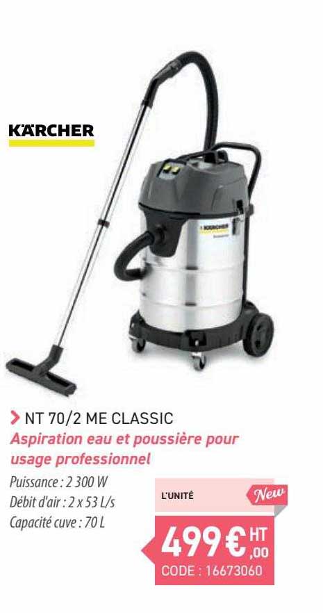 aspiration eau et poussière pour usage professionnel kärcher
