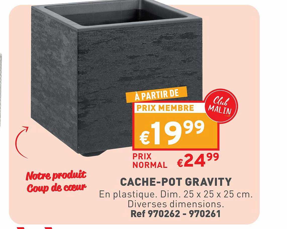 cache-pot gravity