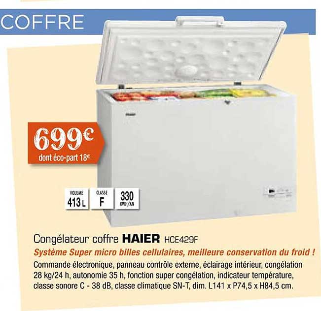 Congélateur Coffre Haier